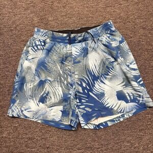 Lululemon Channel Cross Swim Short Mens M Floral AOP 5" Lined Trunks Athletic